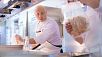 Александр Ишов, шеф-повар ресторана Mouse House, готовит блюдо во время конкурса петербургской кухни «Приз Радецкого»/ Grand Hotel Europe