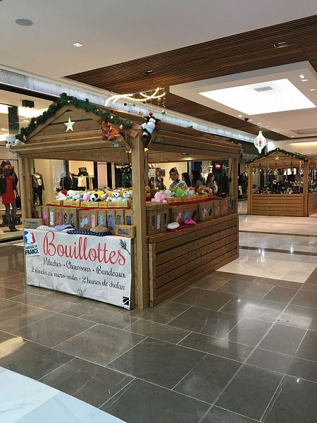 Рождественские pop-up лавки в торговых центрах (Франция)