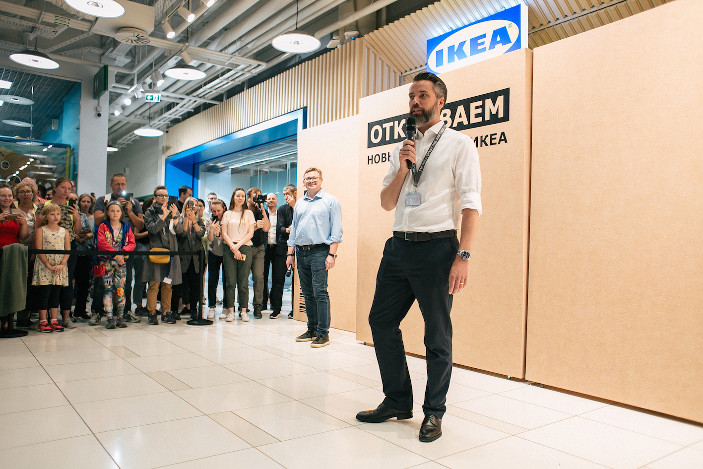 Понтус Эрнтелл, генеральный директор розничной сети IKEA в России на открытии нового магазина