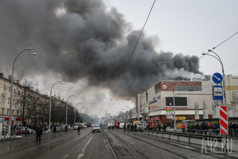 Ликвидация пожара в ТРЦ «Зимняя вишня» в Кемерове