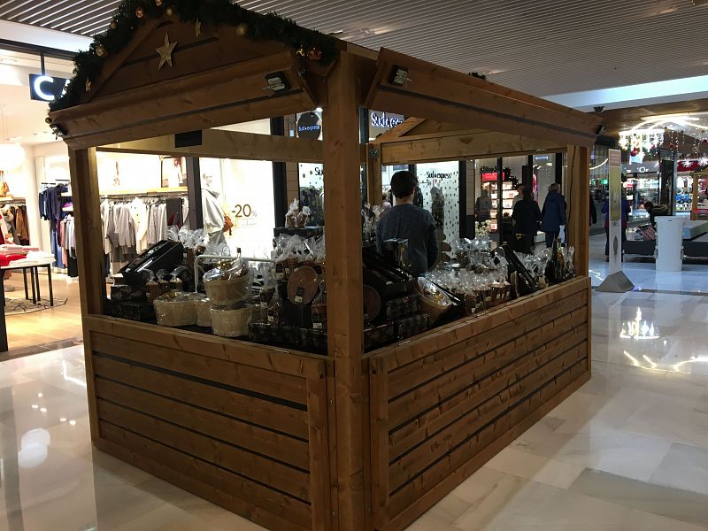 Рождественские pop-up лавки в торговых центрах (Франция)